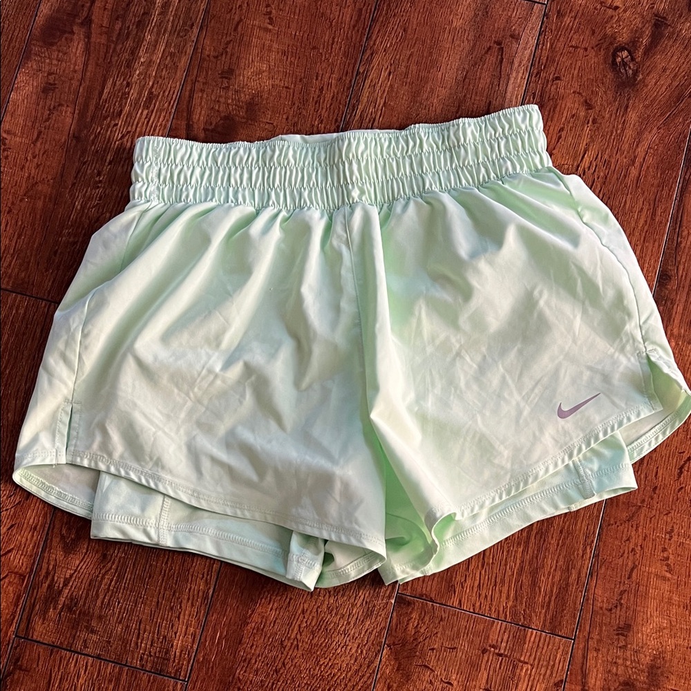 Nike Women's Mint Green Athletic Shorts